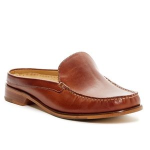 Cole Haan Ryann Mule Brown Leather Backless Slipon